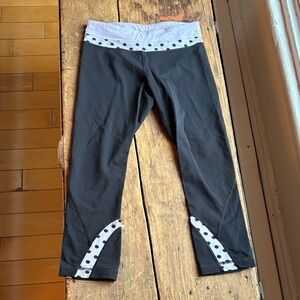 Lululemon Polka dot Black and Purple  Leggings